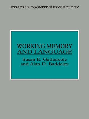cover image of Working Memory and Language